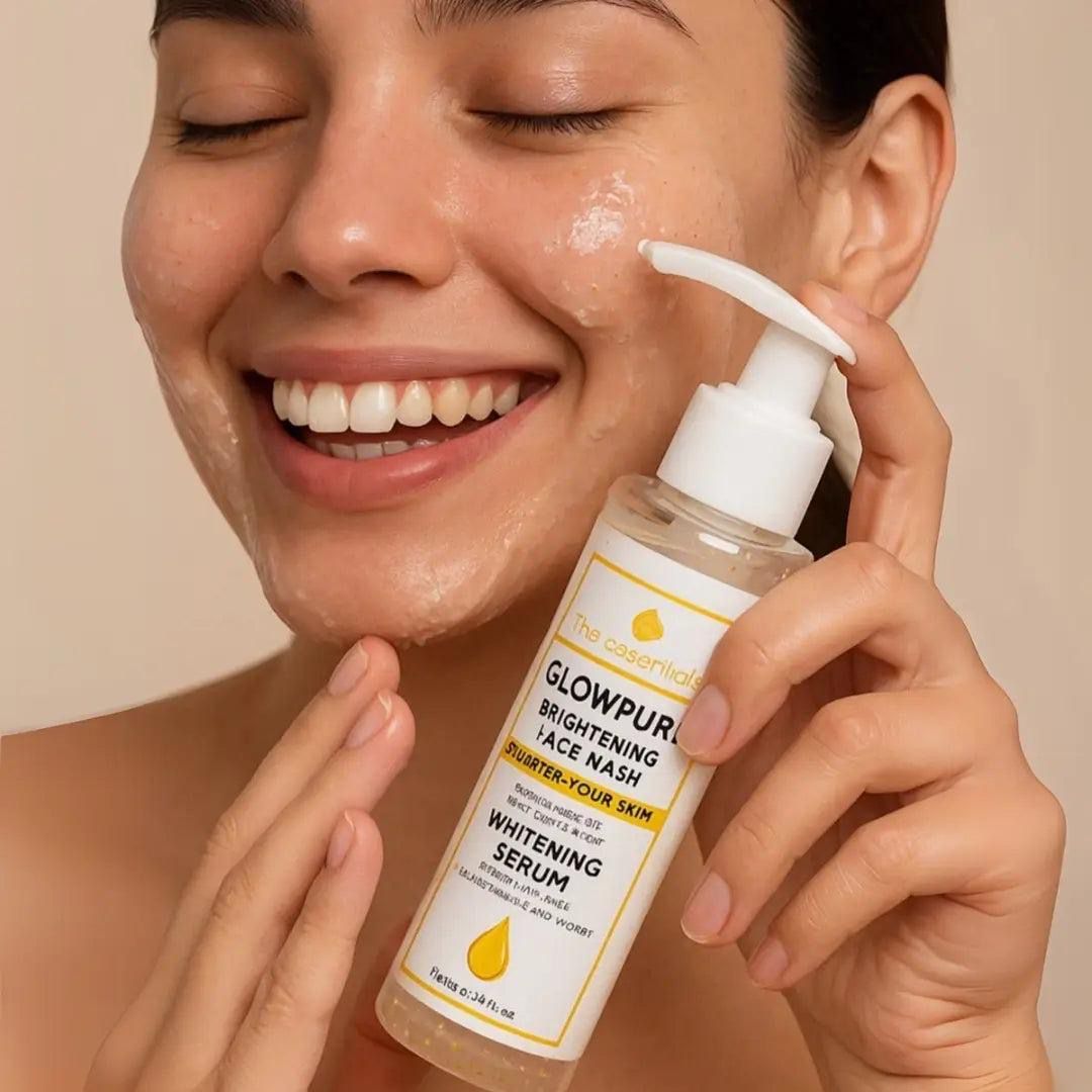 GlowPure Brightening Face Wash with Whitening Serum – 100ml | For All Skin Types